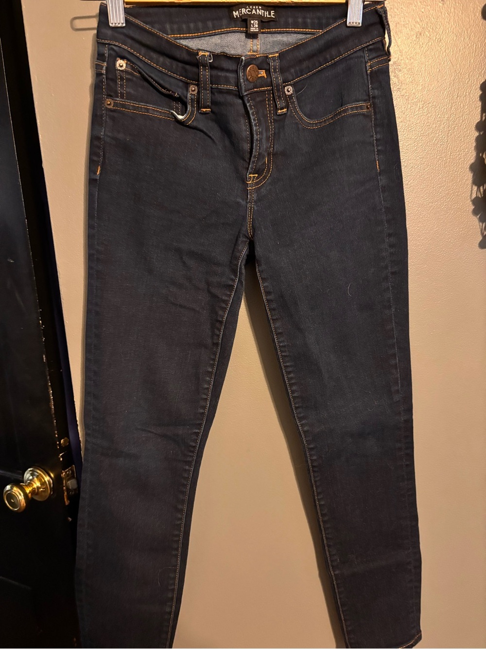 J.Crew Mercantile Dark Wash Skinny Jeans – Size 25x28 (Excellent Condition)